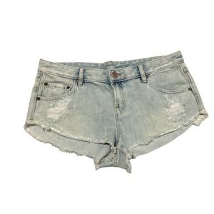 BDG Women's Size 29 Dolphin Low Rise Distressed Cutoff Jean Shorts